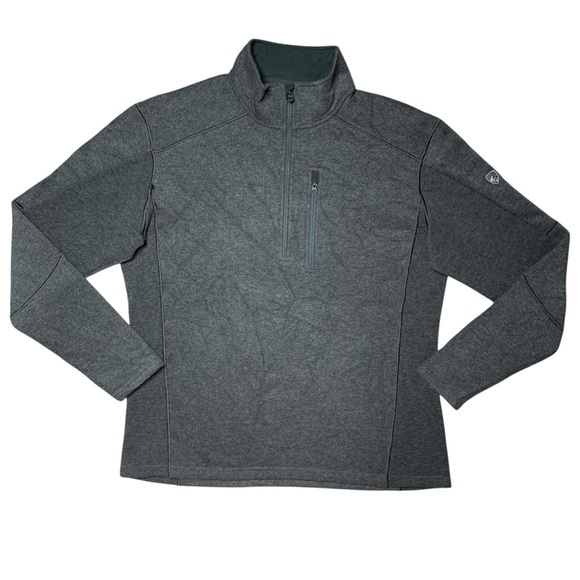 Kuhl Mens Gray Fleece 1/4 Zip Sweater Size XL - Picture 1 of 8